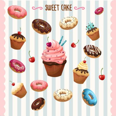 sweet seamless background clipart
