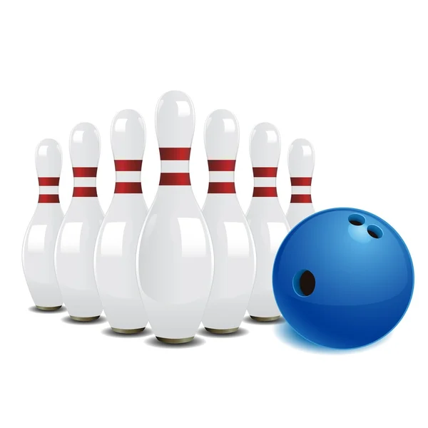 Vektorové ilustrace bowlingu — Stockový vektor