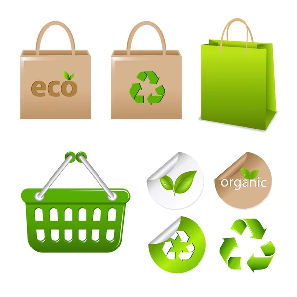 Recycle zak vector concept — Stockvector