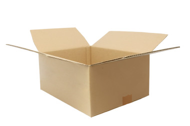 Şeffaf PNG üzerinde mukavva kutuyu aç