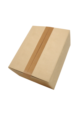 Şeffaf PNG üzerinde uçan karton kutu