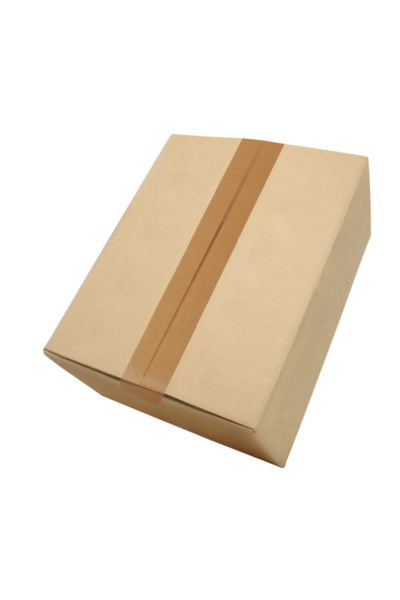 Şeffaf PNG üzerinde uçan karton kutu