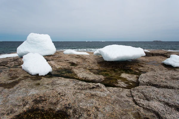 Ledovce a rock — Stock fotografie