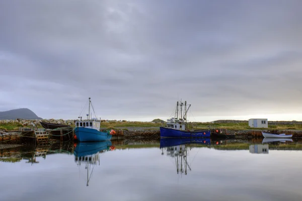 Newfoundland rybářské lodě — Stock fotografie