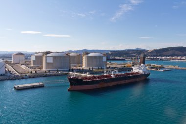 Oil Tanker at Terminal
