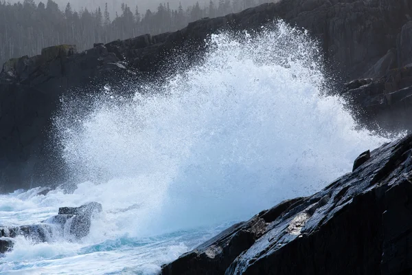 Ondas a bater na costa — Fotografia de Stock