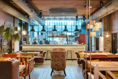 Restoran açık mutfak ile
