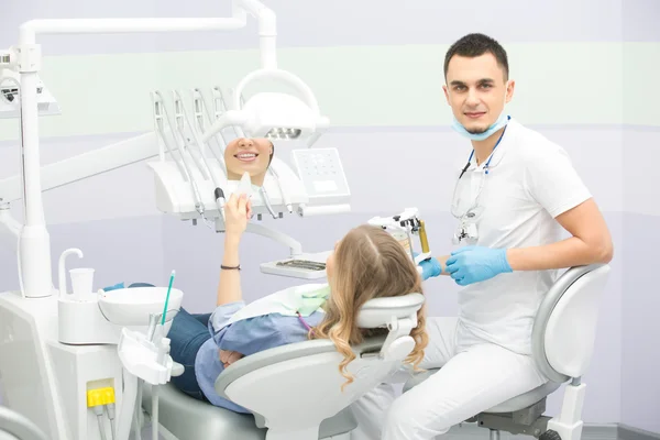 Zubař a pacient — Stock fotografie
