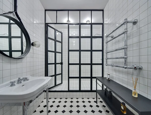 Сучасний стиль ванної кімнати — стокове фото