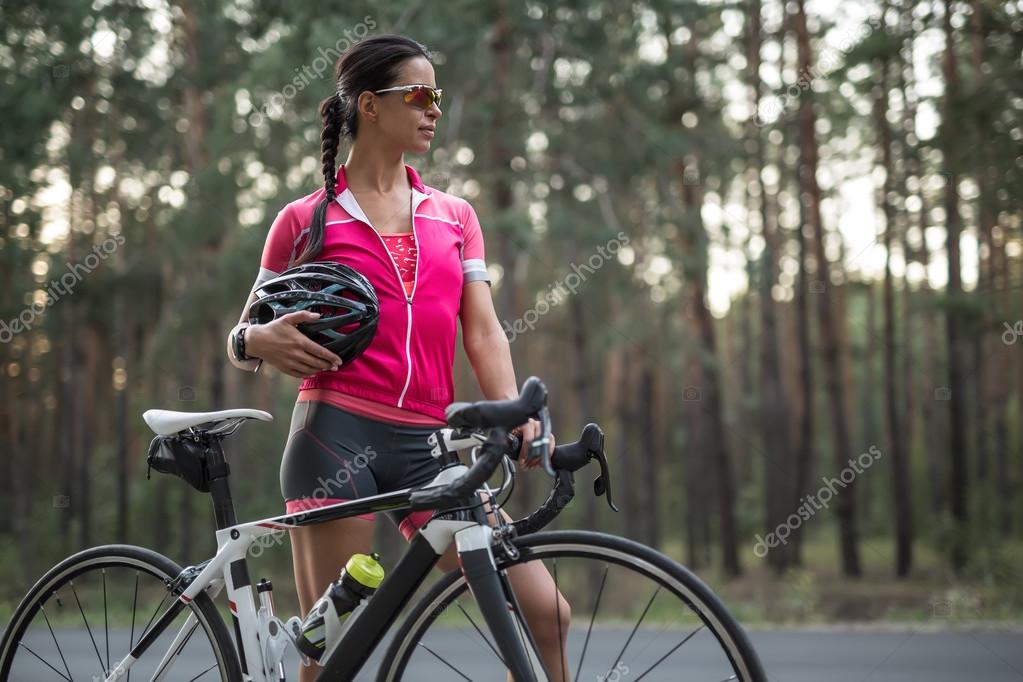 Girl on road bike sale