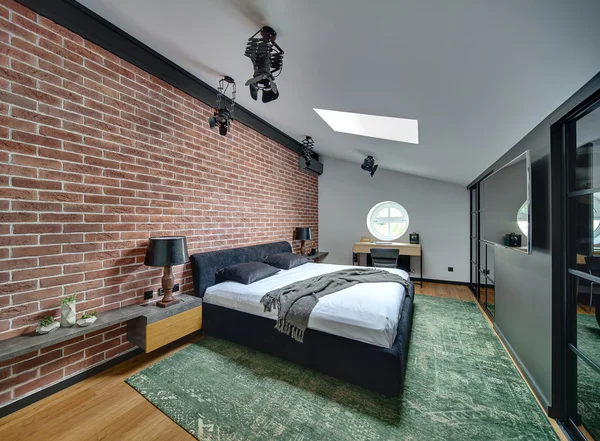 현대적인 스타일의 침실 — 스톡 사진