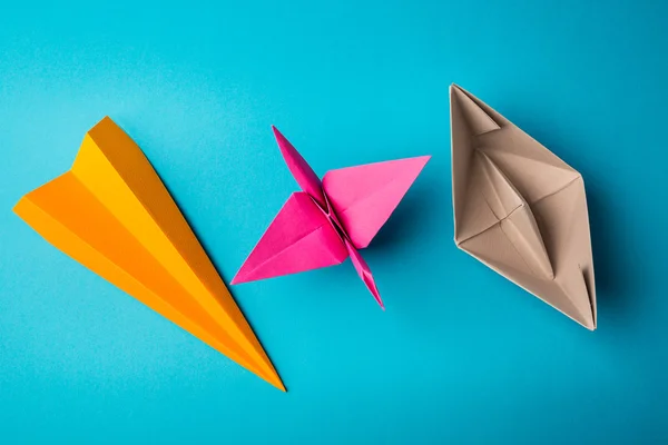 Colored paper origami — Stock Photo, Image