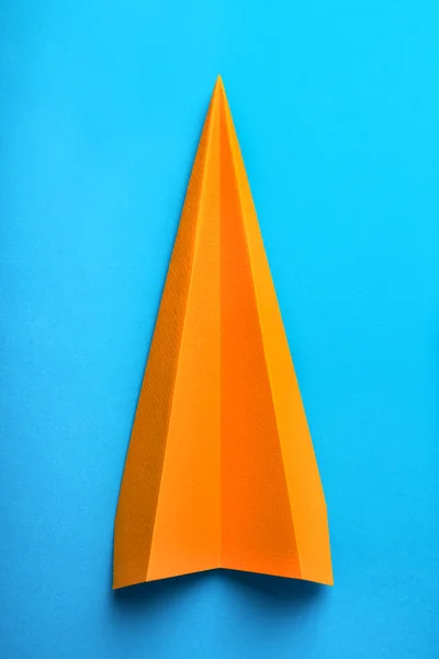 Orange origami paper — Stock Photo, Image