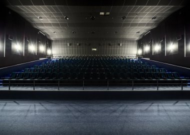 İç modern tiyatro. Sahne Alanı'ndan salonuna görüntülemek 