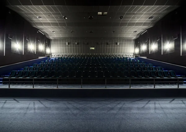 Interior of the modern theater. View from the stage to the hall — Stock Photo, Image