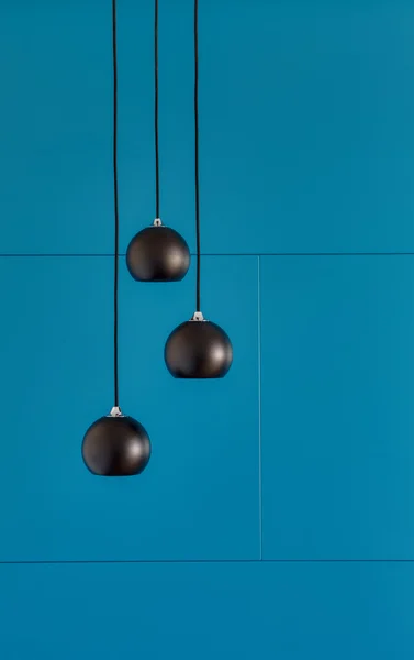 Three ceiling lights, loft-style interi — Stockfoto
