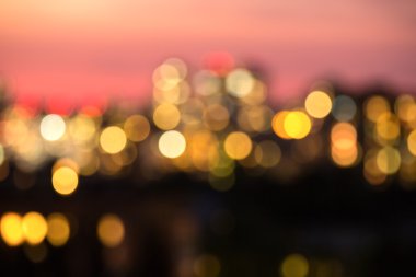 Photo blur bokeh night lights Kiev.