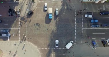 Video görüntüleri üzerinde Kiev şehir merkezinin quadrocopter nadir vurdu
