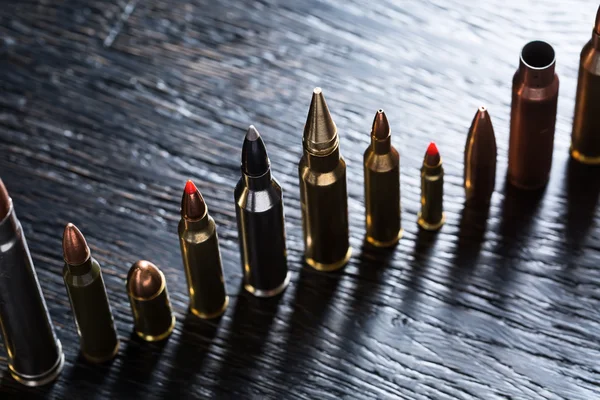 Number of large-caliber ammunition — Stock Photo, Image