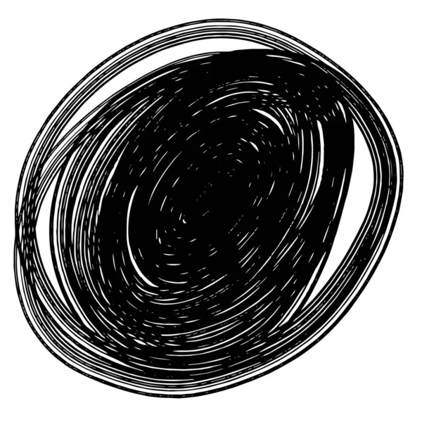 Forma de linha preta desenhada à mão para texto em branco — Fotografia de Stock