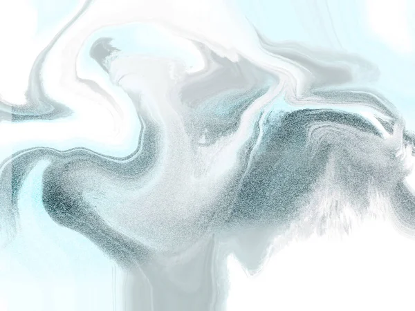 Streszczenie tekstury w jasnych odcieniach biały, szary i niebieski kolor, Fluid design tła wih srebrny abstrakcyjny malarstwo — Zdjęcie stockowe