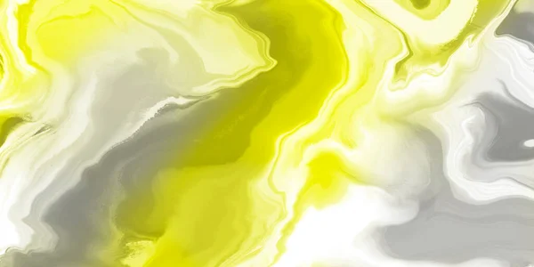 Color gris amarillo de fondo de diseño fluido. Pintura abstracta obras de arte —  Fotos de Stock