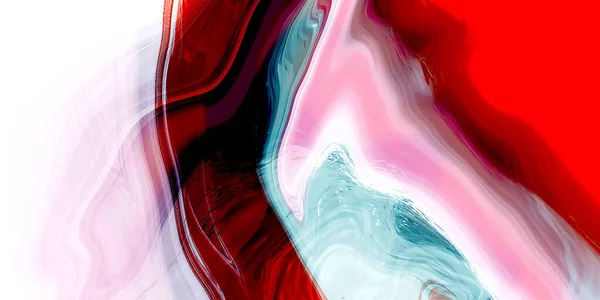 Ilustración abstracta fluido diseño de arte fondo color rojo Pintura abstracta colorida obras de arte —  Fotos de Stock