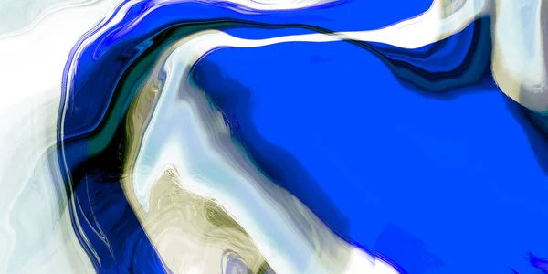 Abstraktní ilustrace tekutina umění design pozadí modrá barva Barevné abstraktní malba — Stock fotografie