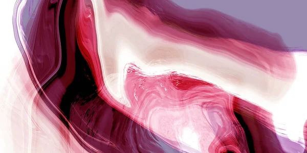 Streszczenie ilustracja płyn sztuka projekt tło czerwony i biały kolor Kolorowe abstrakcyjne malarstwo grafika — Zdjęcie stockowe