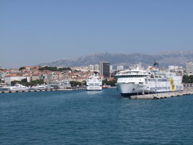 Liman ve Split şehir Hırvatistan