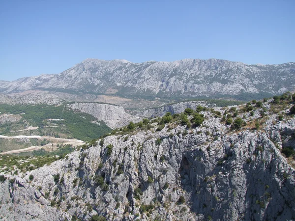 Mountains Coast of Croatia near Omis — Stock Photo, Image