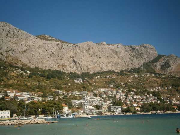 Omis en croacia, ciudad de los piratas — Foto de Stock