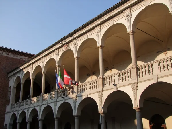 El Broletto en Novara Italia — Foto de Stock