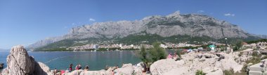 Makarska Hırvatistan - panorama görünüm
