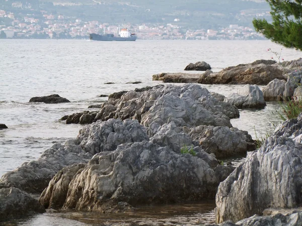 Adriatische kust in Split Kroatië — Stockfoto