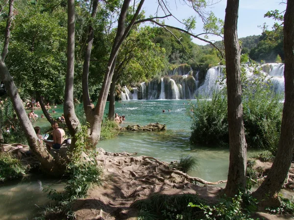 Waterfalls Nationalpark Croatia - Krka — Stock Photo, Image