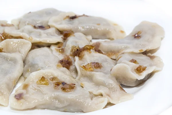 Dumplings with cabbage — Stock Photo, Image