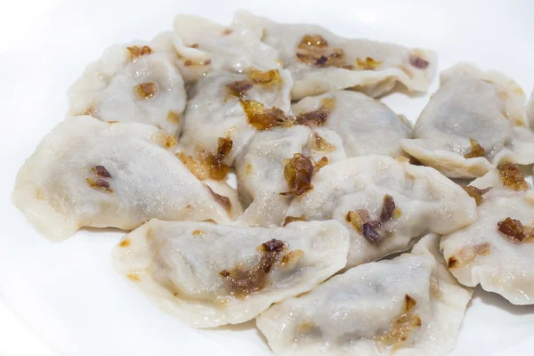 Dumplings with cabbage — Stock Photo, Image