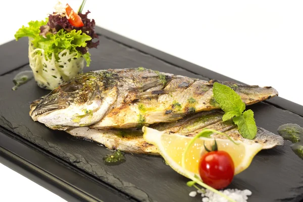 Fried fish dorado — Stock Photo, Image