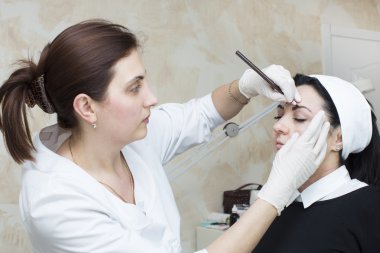 Mikrobleyding kaşlar iş akışı