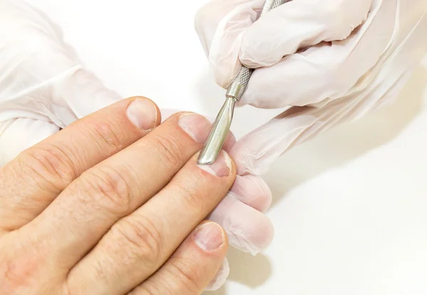 Male manicure process — Stock Photo, Image