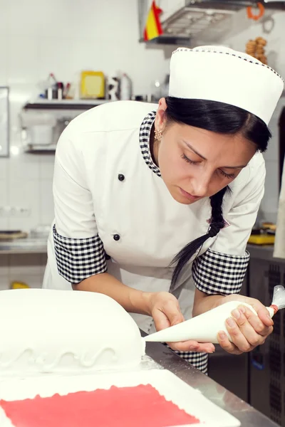 Pastry Cake Decorating — Stock Photo, Image