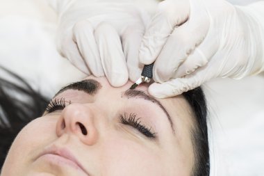 Mikrobleyding kaşlar iş akışı