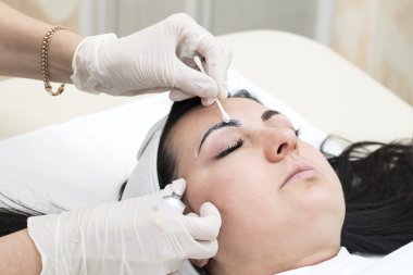 Mikrobleyding kaşlar iş akışı