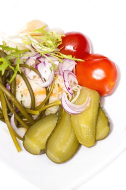 turşu ile ahşap plaka