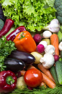 Taze sebzelerin arka planı