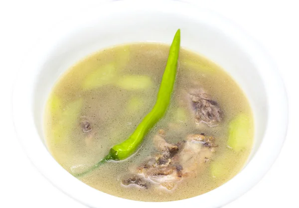 Суп из мяса и овощей — стоковое фото