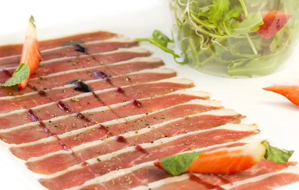 Sliced duck breast — Stock Photo, Image
