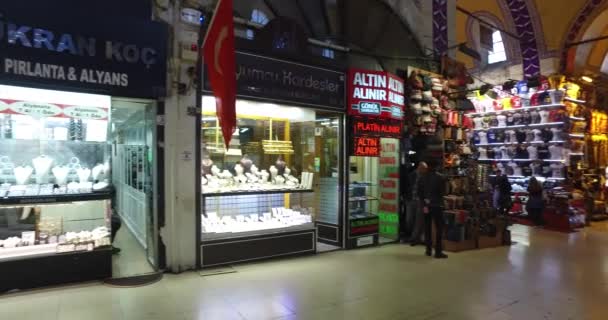 在伊斯坦布尔的大市集 — 图库视频影像