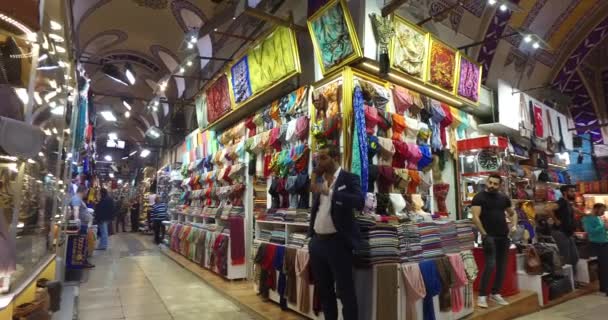 Grande Bazar em Istambul — Vídeo de Stock